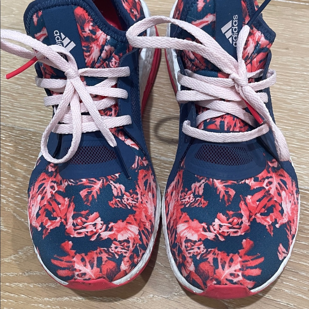 Adidas Pureboost Women's Sneakers - Red Floral - Picture 2 of 5